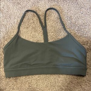 Lululemon Flow Y Bra - Grey Sage